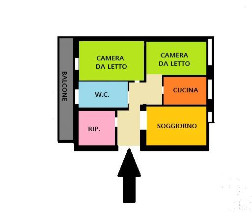 appartamento in vendita a Roma in zona Tiburtino
