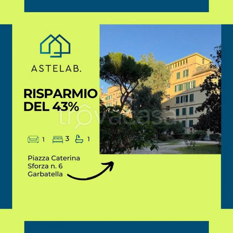 appartamento in vendita a Roma in zona Ostiense