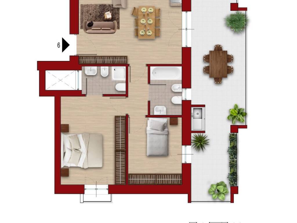 appartamento in vendita a Roma in zona Torrevecchia