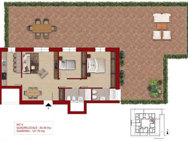 appartamento in vendita a Roma in zona Torrevecchia