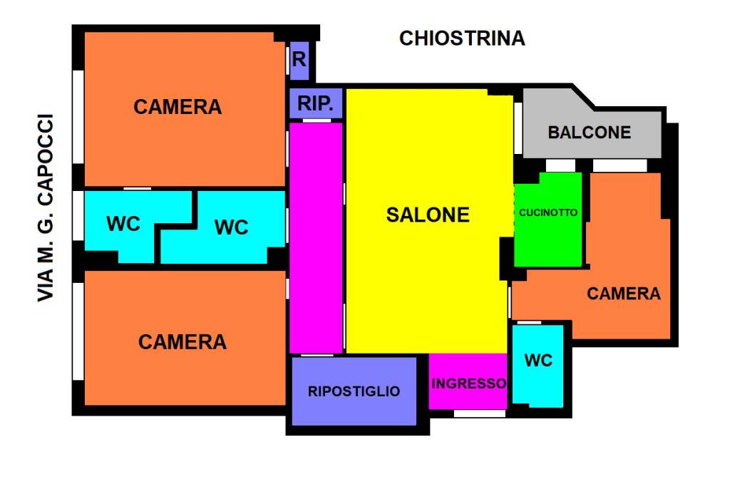 appartamento in vendita a Roma in zona Trieste