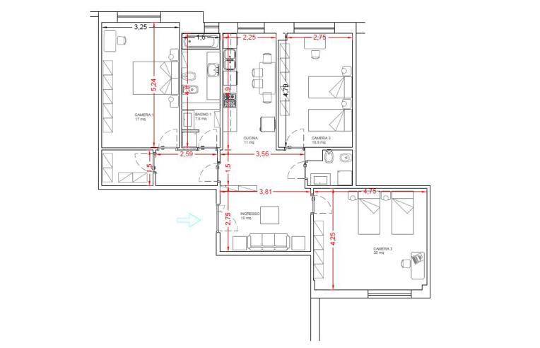 appartamento in vendita a Roma in zona Collatino