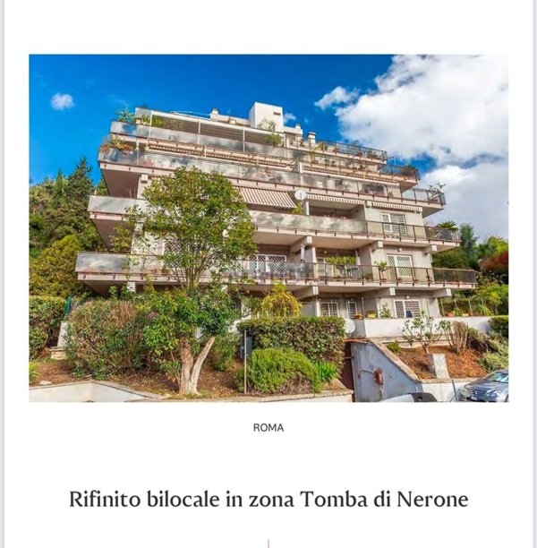appartamento in vendita a Roma in zona Tomba di Nerone