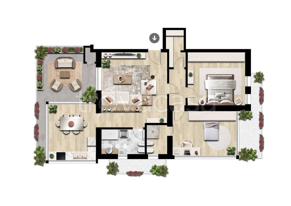 appartamento in vendita a Roma in zona La Pisana