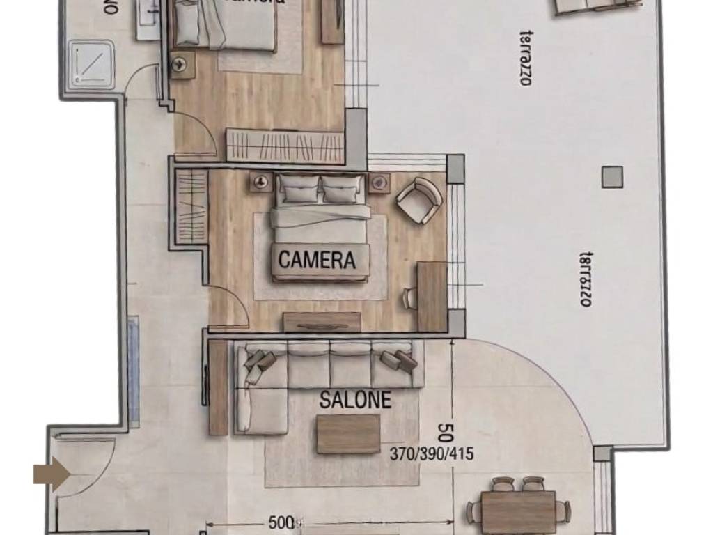 appartamento in vendita a Roma in zona Giuliano Dalmata