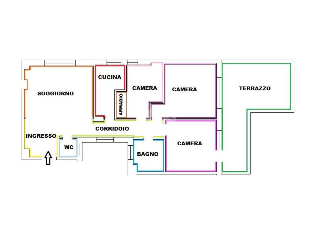 appartamento in vendita a Roma in zona Appio Latino
