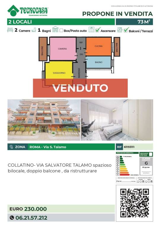 appartamento in vendita a Roma in zona Prenestino-Labicano