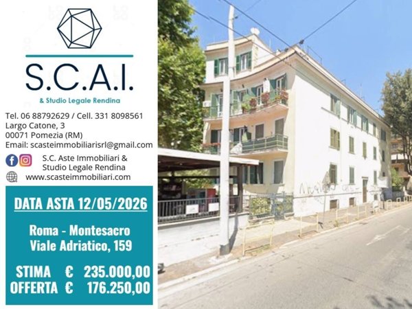appartamento in vendita a Roma in zona Monte Sacro/Talenti