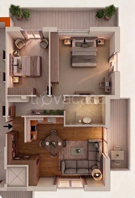 appartamento in vendita a Roma in zona Ostiense