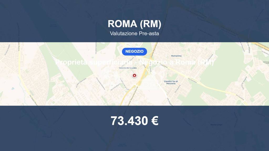 negozio in vendita a Roma in zona Tor Vergata/Torrenova