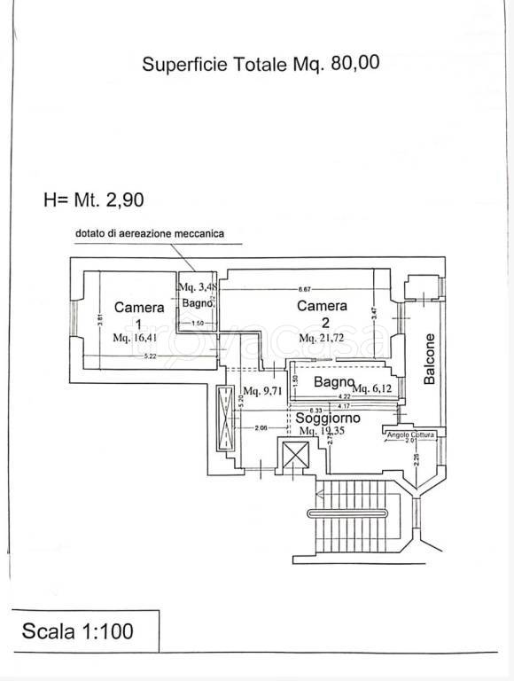 appartamento in vendita a Roma in zona Nomentano