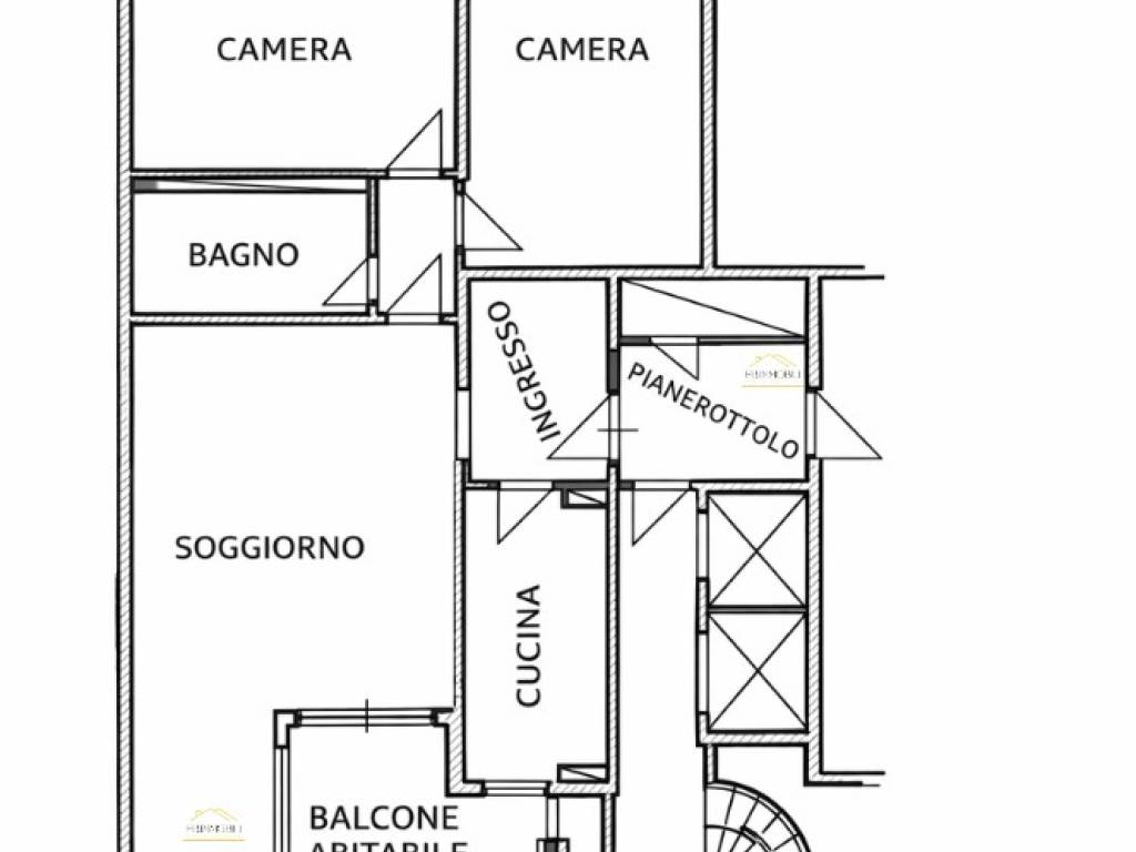 appartamento in vendita a Roma in zona Prenestino-Labicano