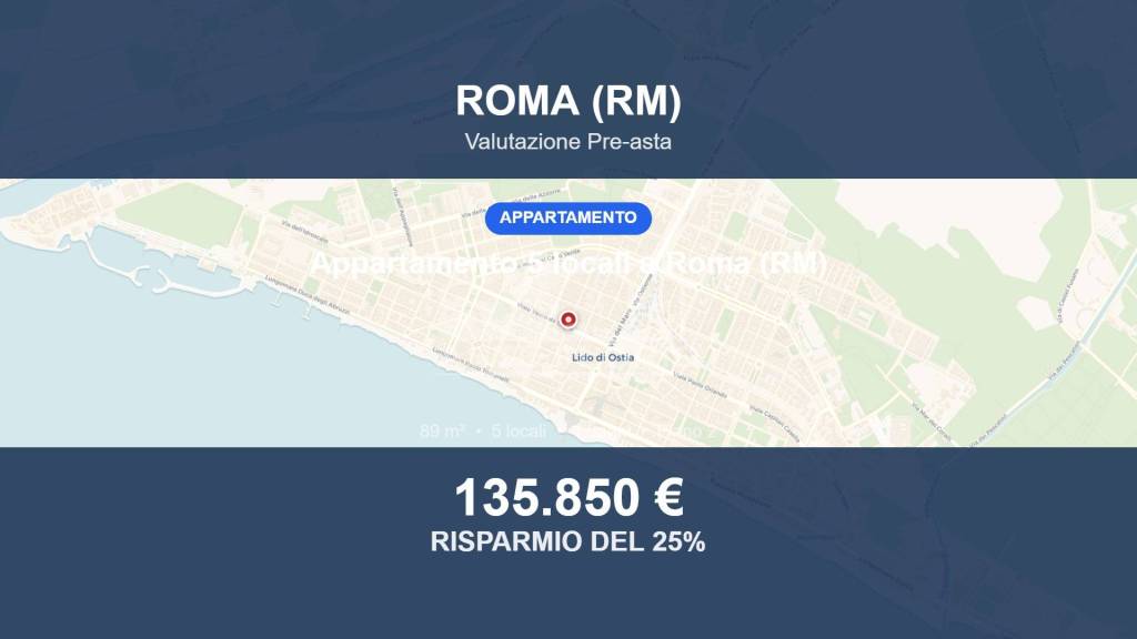 appartamento in vendita a Roma in zona Ostia