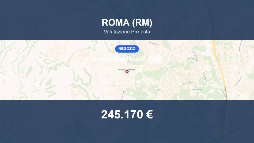 negozio in vendita a Roma in zona Pantan Monastero