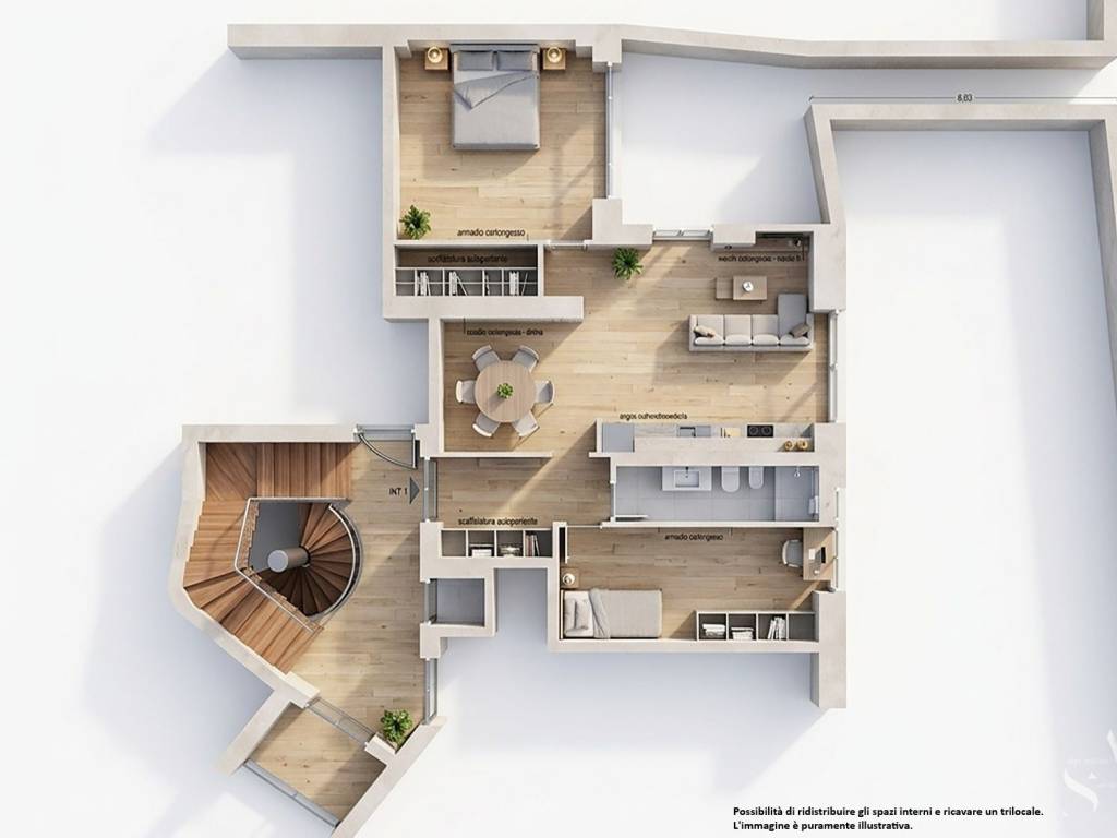 appartamento in vendita a Roma in zona Trionfale