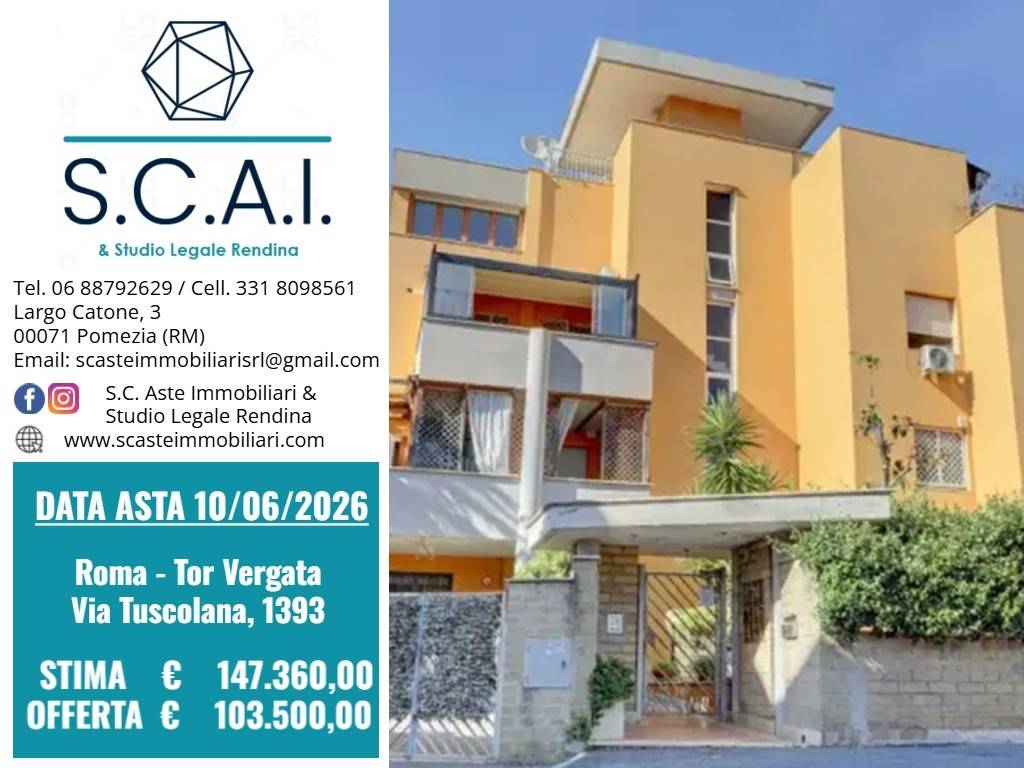 appartamento in vendita a Roma in zona Tor Vergata/Torrenova