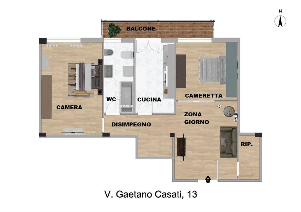 appartamento in vendita a Roma in zona Ostiense
