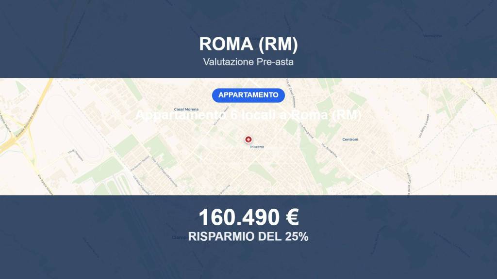 appartamento in vendita a Roma in zona Casal Morena