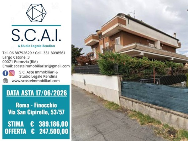 casa indipendente in vendita a Roma in zona Finocchio