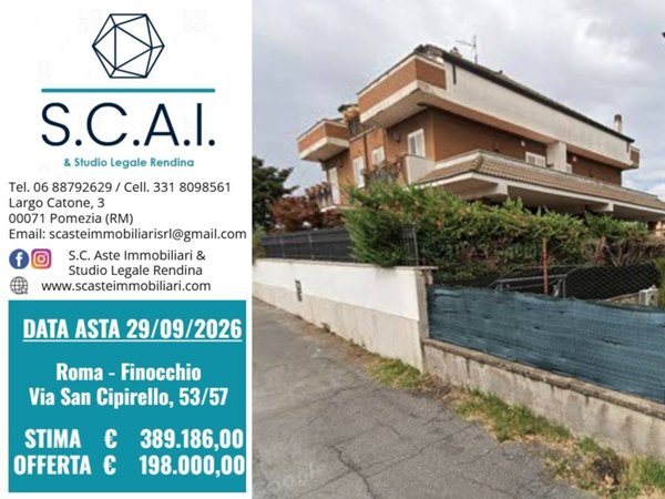 casa indipendente in vendita a Roma in zona Finocchio
