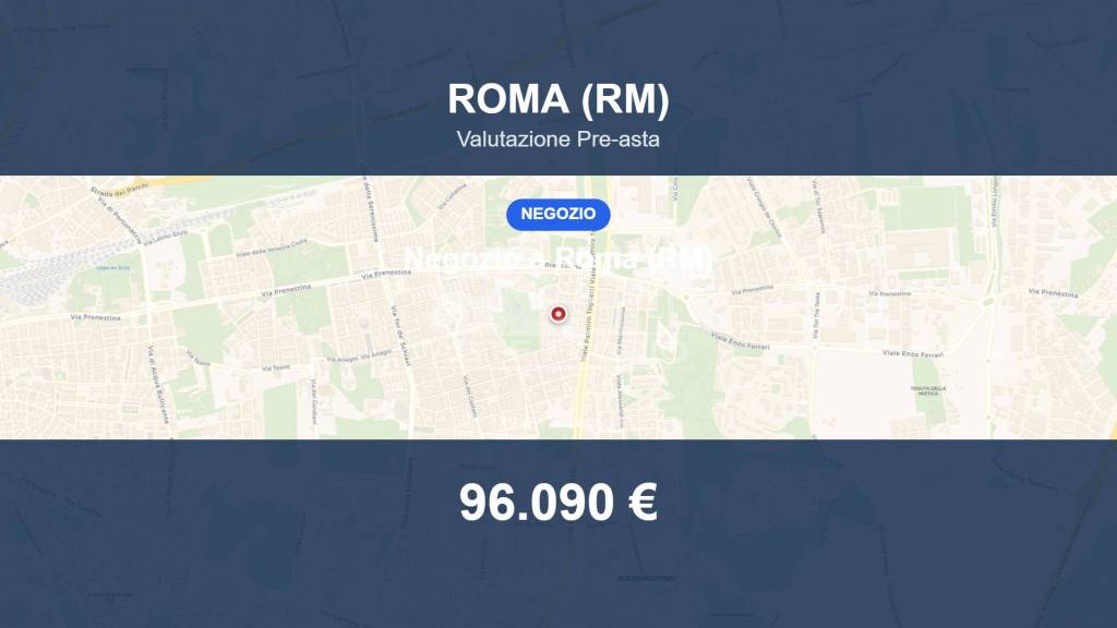 negozio in vendita a Roma in zona Prenestino-Centocelle