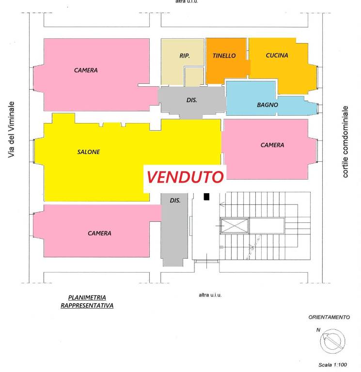 appartamento in vendita a Roma in zona Castro Pretorio