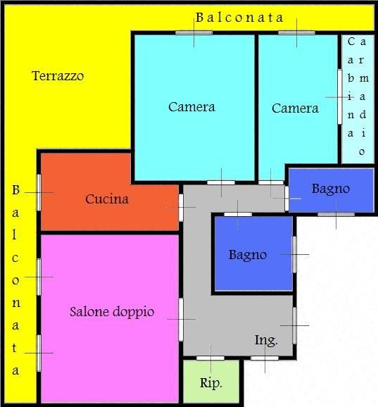 appartamento in vendita a Roma in zona Collatino