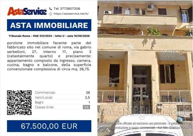 appartamento in vendita a Roma in zona Tuscolano
