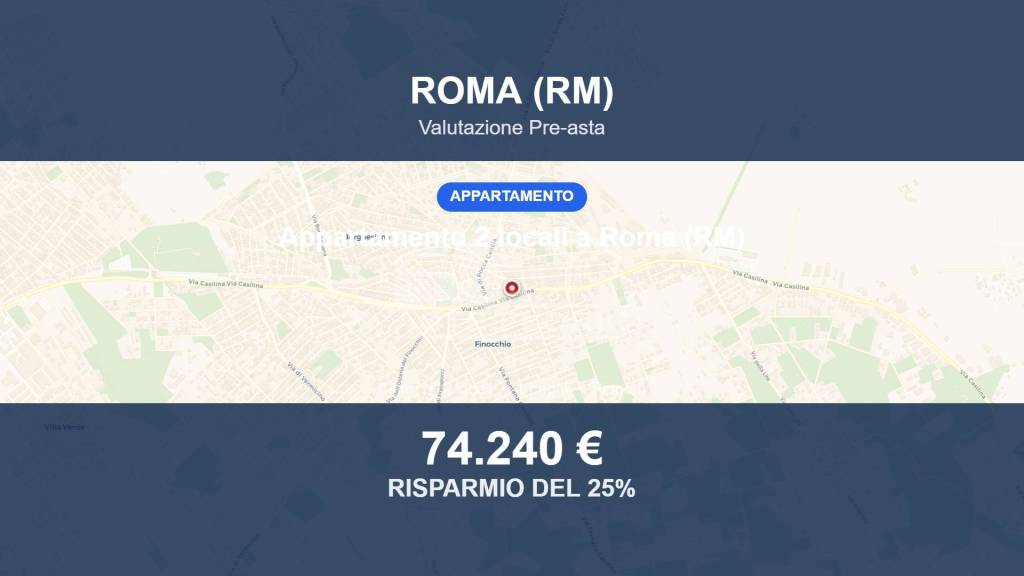 appartamento in vendita a Roma in zona Finocchio