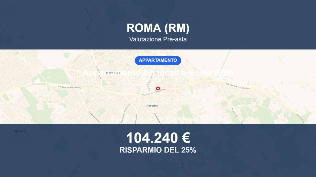 appartamento in vendita a Roma in zona Finocchio