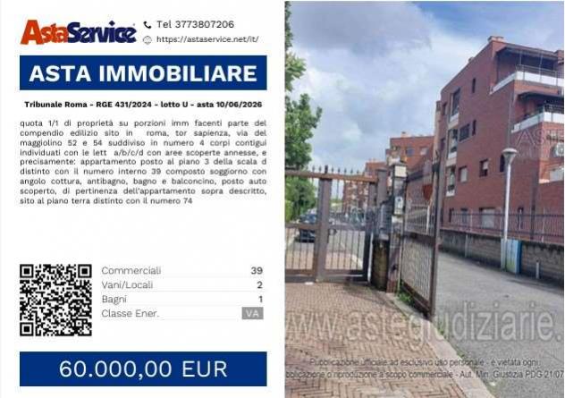 appartamento in vendita a Roma in zona Tor Sapienza