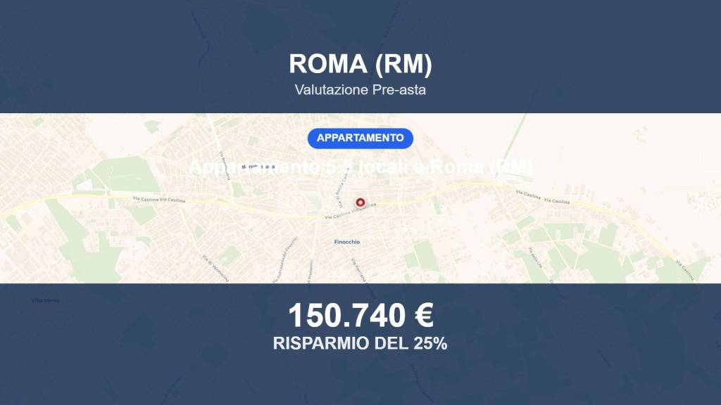 appartamento in vendita a Roma in zona Finocchio