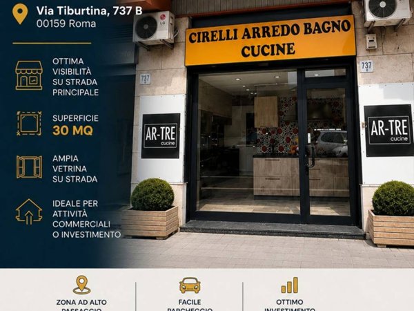 negozio in vendita a Roma in zona Pietralata