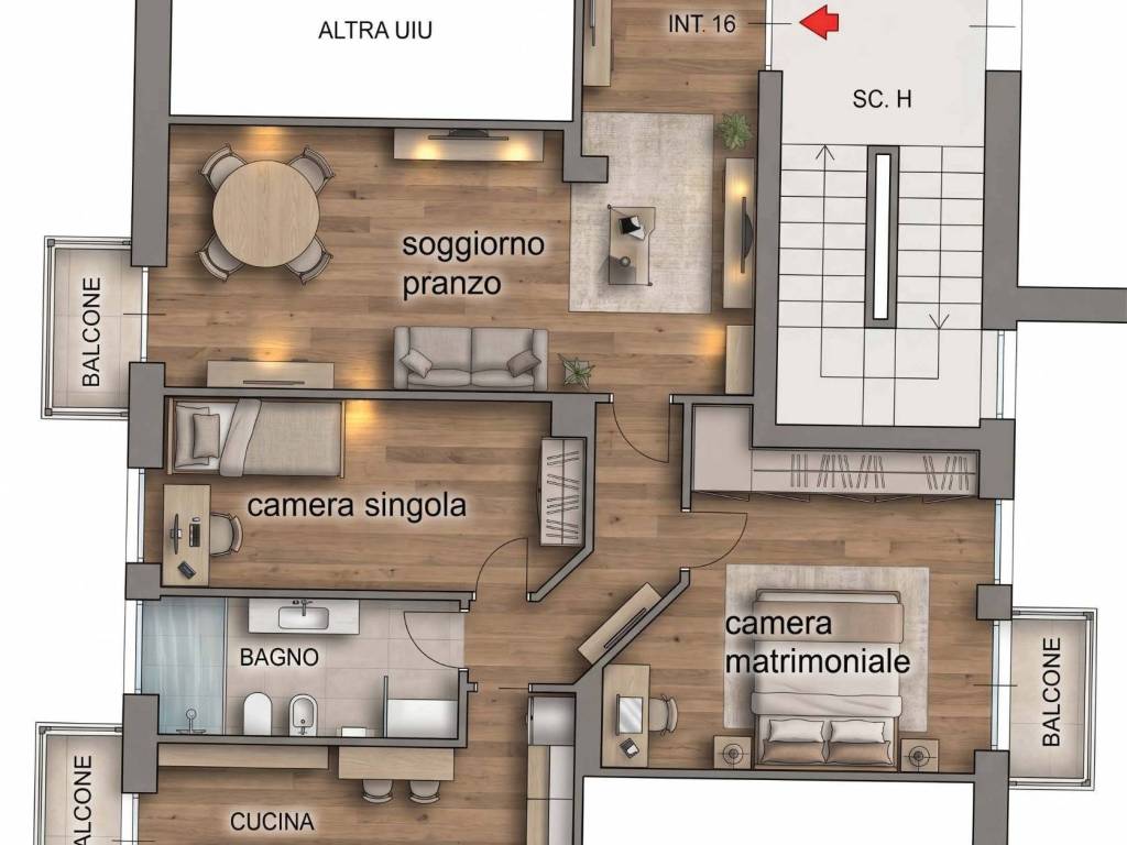 appartamento in vendita a Roma in zona Collatino