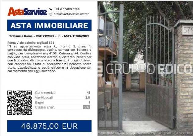 appartamento in vendita a Roma in zona Collatino