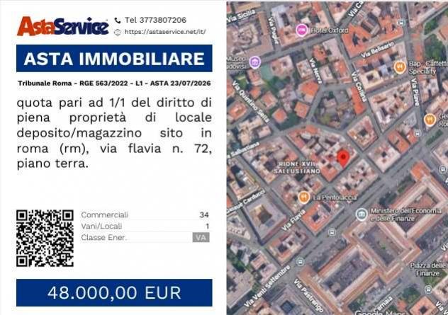 locale commerciale in vendita a Roma in zona Ludovisi/Sallustiano