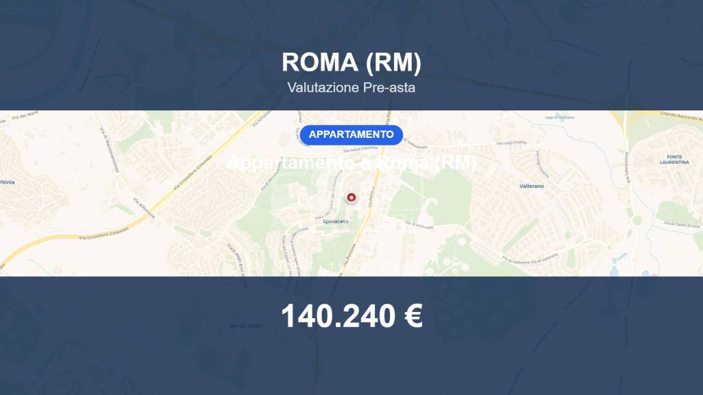 appartamento in vendita a Roma in zona Mezzocammino