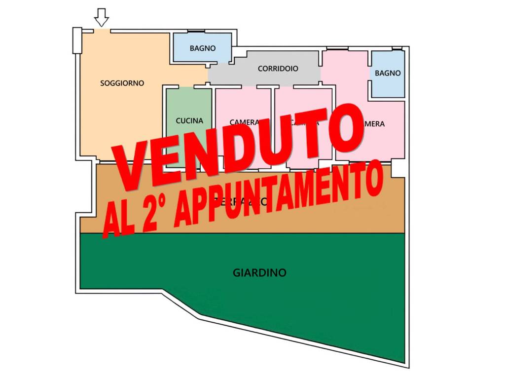 appartamento in vendita a Roma in zona Casal Boccone