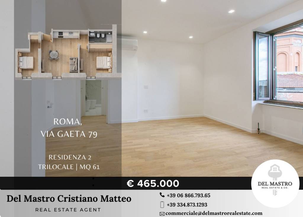 appartamento in vendita a Roma in zona Castro Pretorio