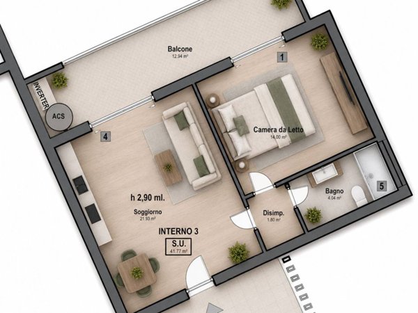 appartamento in vendita a Roma in zona Prenestino-Labicano