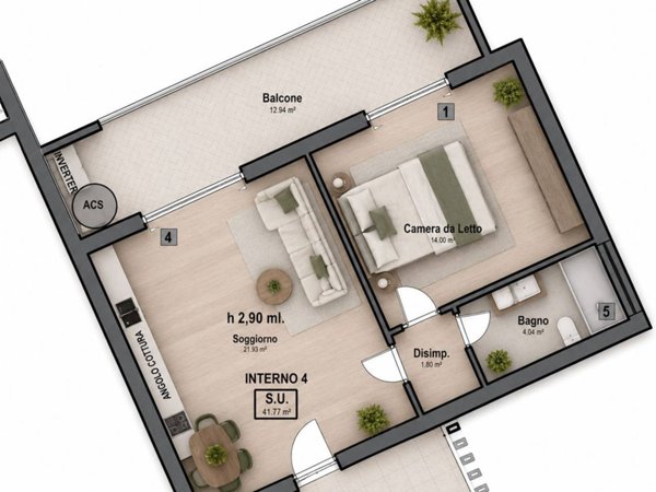 appartamento in vendita a Roma in zona Prenestino-Labicano