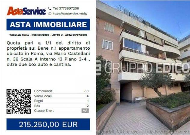 appartamento in vendita a Roma