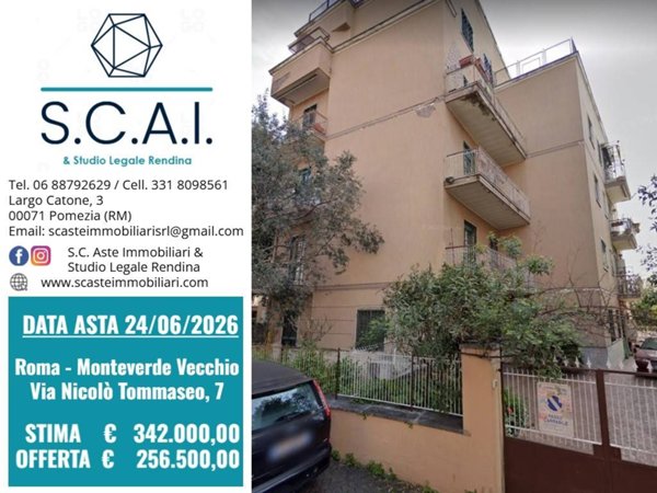 appartamento in vendita a Roma in zona Gianicolense