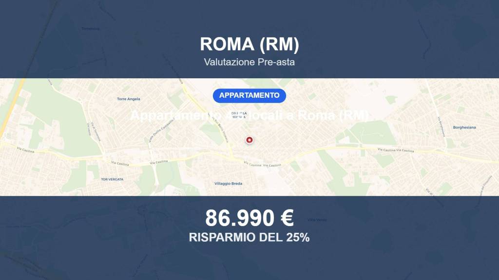 appartamento in vendita a Roma in zona Borghesiana