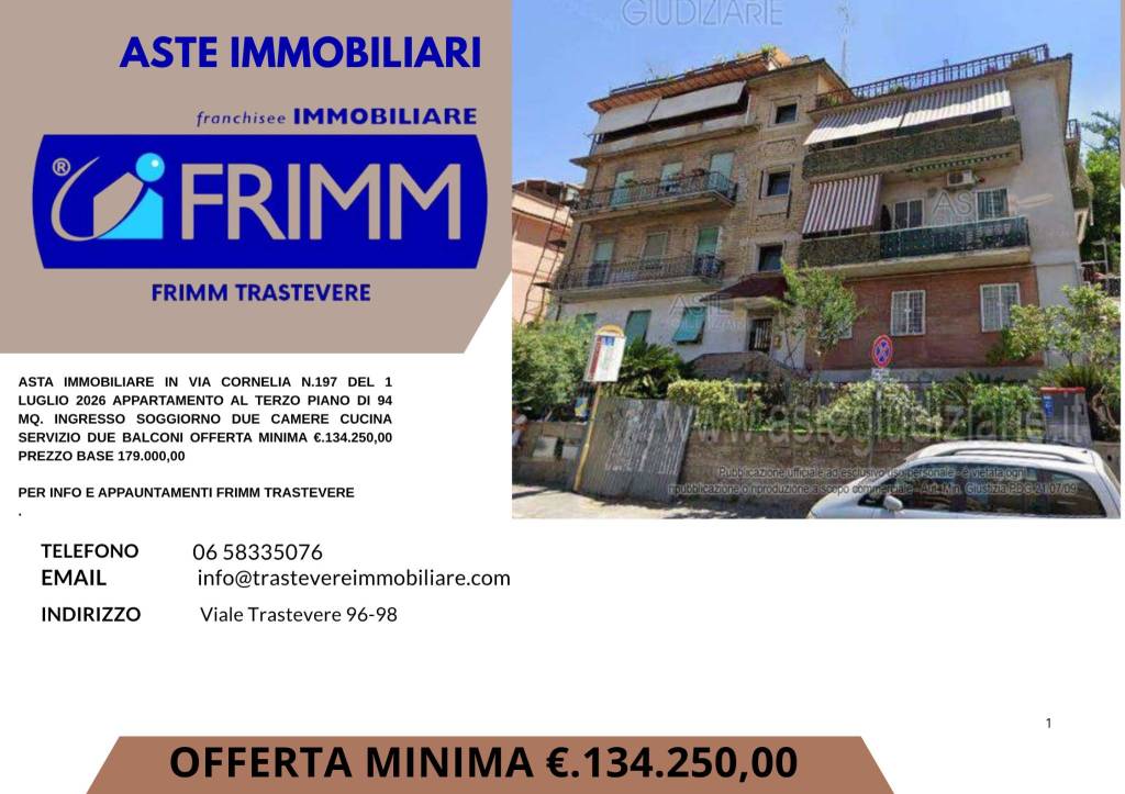 appartamento in vendita a Roma in zona Trastevere