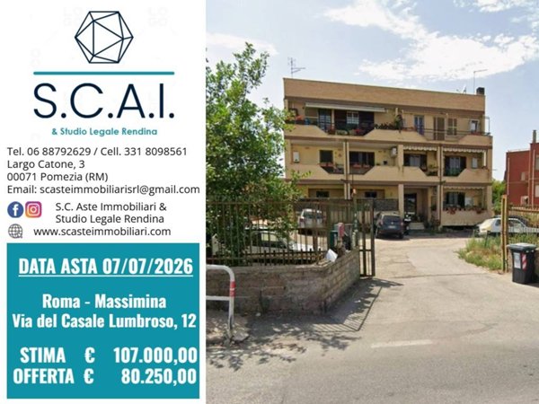 appartamento in vendita a Roma in zona Massimina/Casal Lumbroso