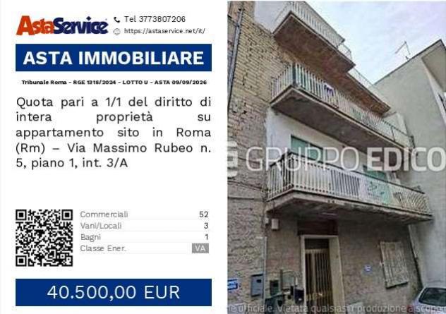 appartamento in vendita a Roma in zona Torre Angela