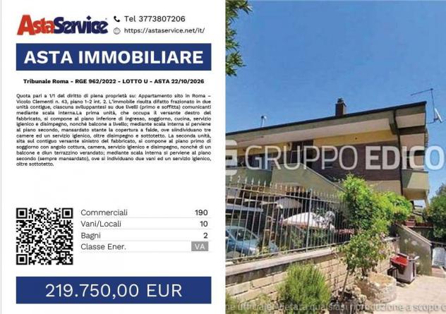 casa indipendente in vendita a Roma