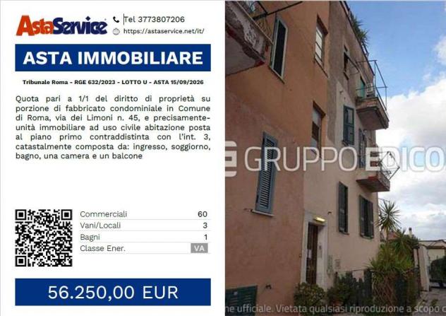 appartamento in vendita a Roma in zona Alessandrino