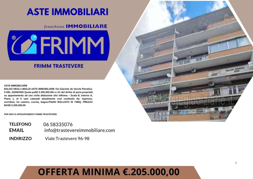appartamento in vendita a Roma in zona Aurelio
